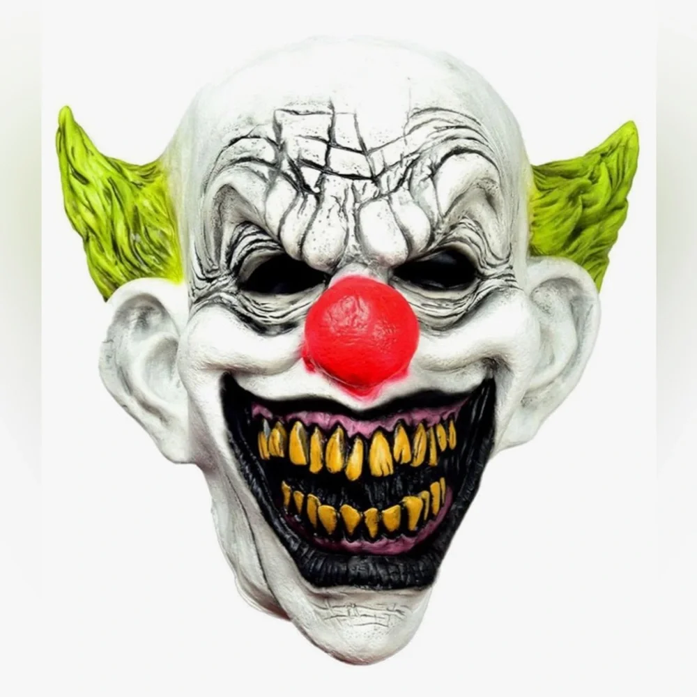 Scary Evil Killer Joker Clown Latex Mask Halloween Horror Cosplay NEW!